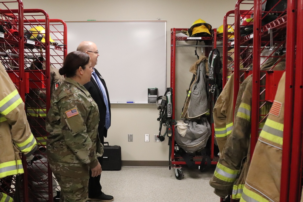 Fort McCoy Garrison command team members visit local college campus