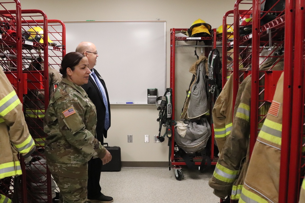 Fort McCoy Garrison command team members visit local college campus