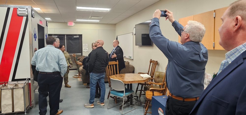 Fort McCoy Garrison command team members visit local college campus