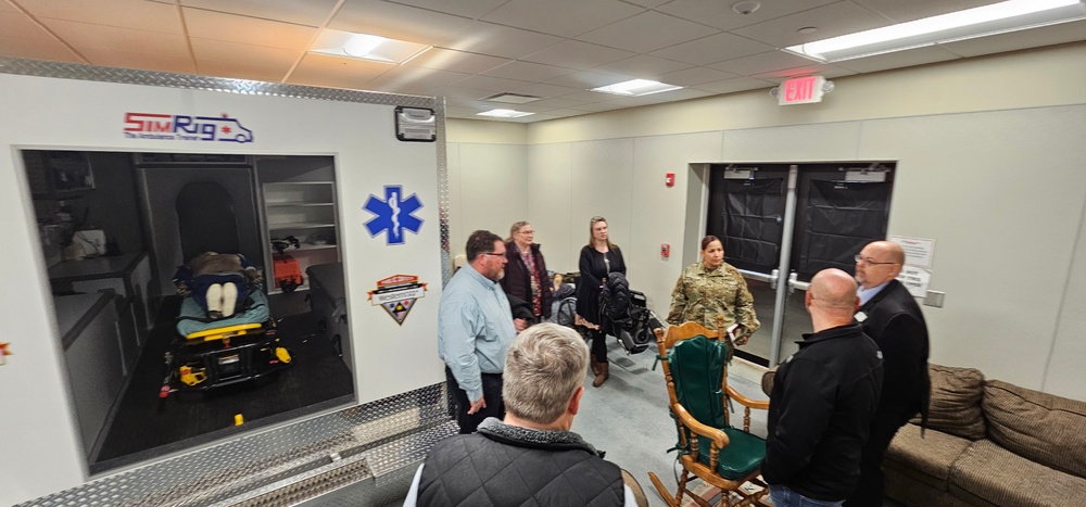 Fort McCoy Garrison command team members visit local college campus