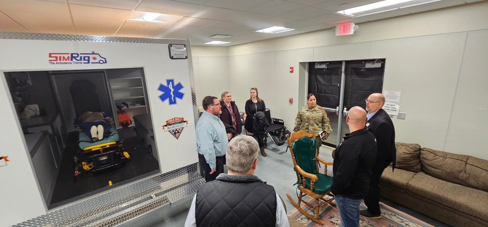 Fort McCoy Garrison command team members visit local college campus