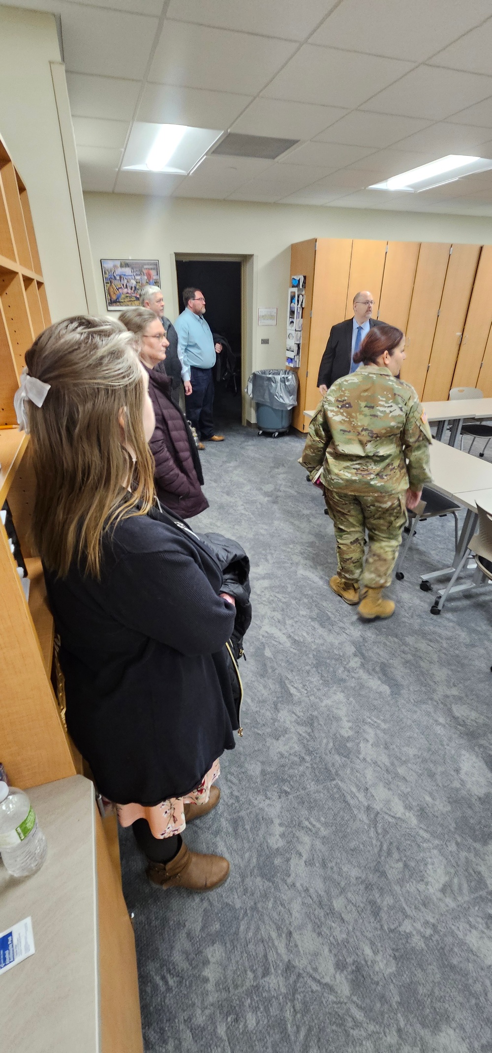 Fort McCoy Garrison command team members visit local college campus