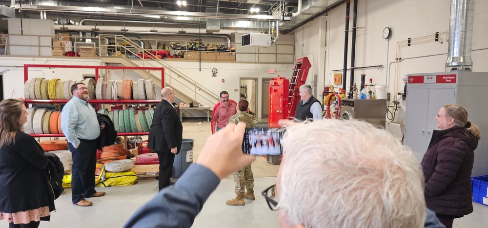 Fort McCoy Garrison command team members visit local college campus