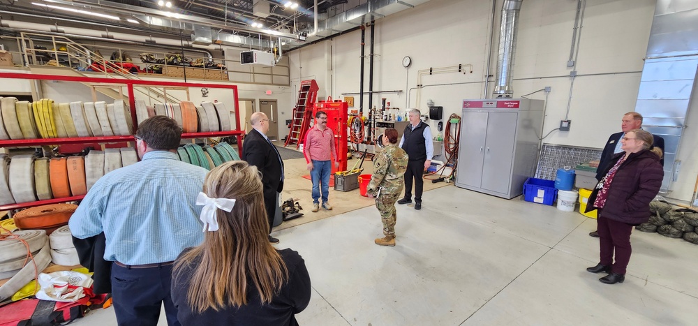 Fort McCoy Garrison command team members visit local college campus