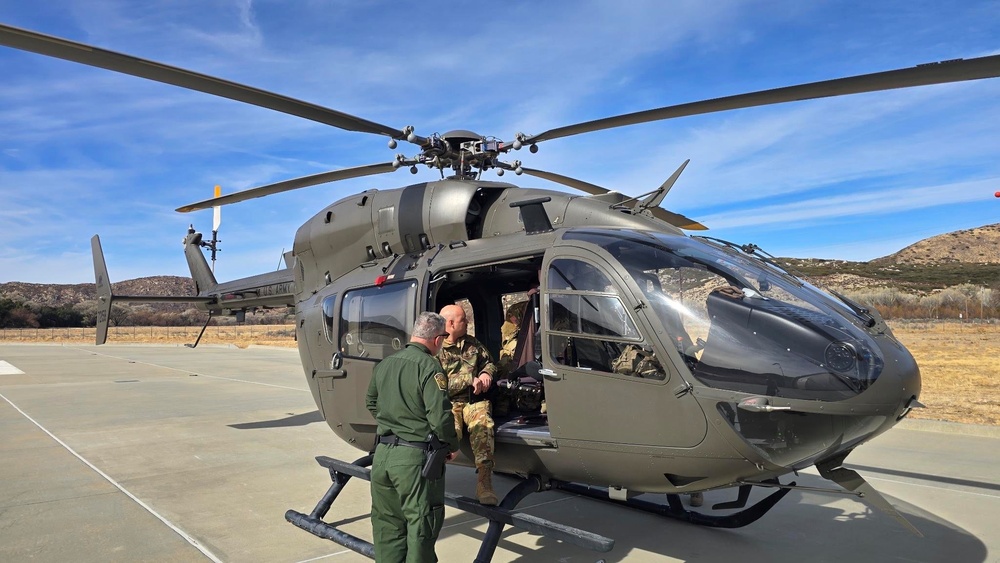 U.S. Soldiers support CBP in Pine Valley, California