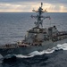 The USS Gridley Steams Near the USS Nimitz