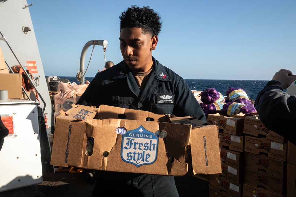 Wayne E. Mayer Conducts Replenishment-at-Sea