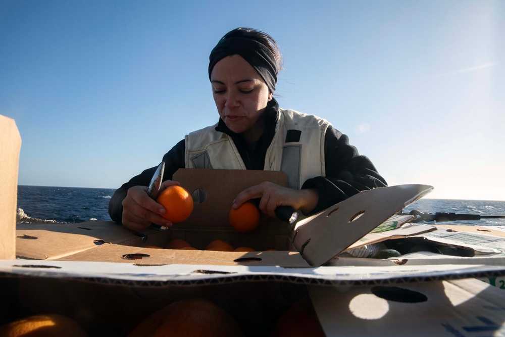 Wayne E. Mayer Conducts Replenishment-at-Sea