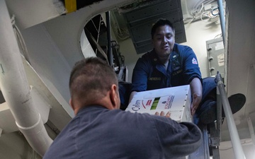 Wayne E. Mayer Conducts Replenishment-at-Sea