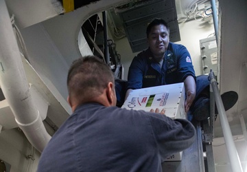Wayne E. Mayer Conducts Replenishment-at-Sea
