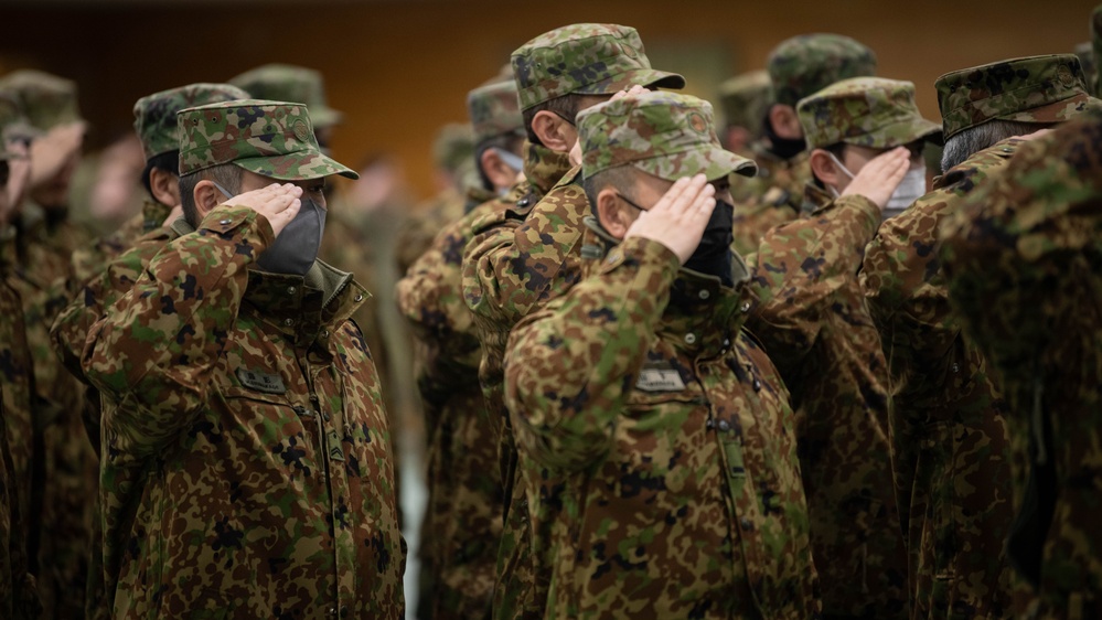 JGSDF Formation Salute