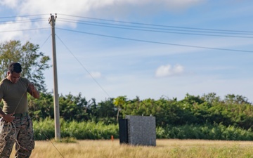 U.S. Marines establish radio communications from Tinian