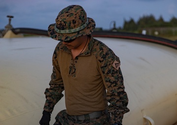 U.S. Marines ready to refuel at Tinian
