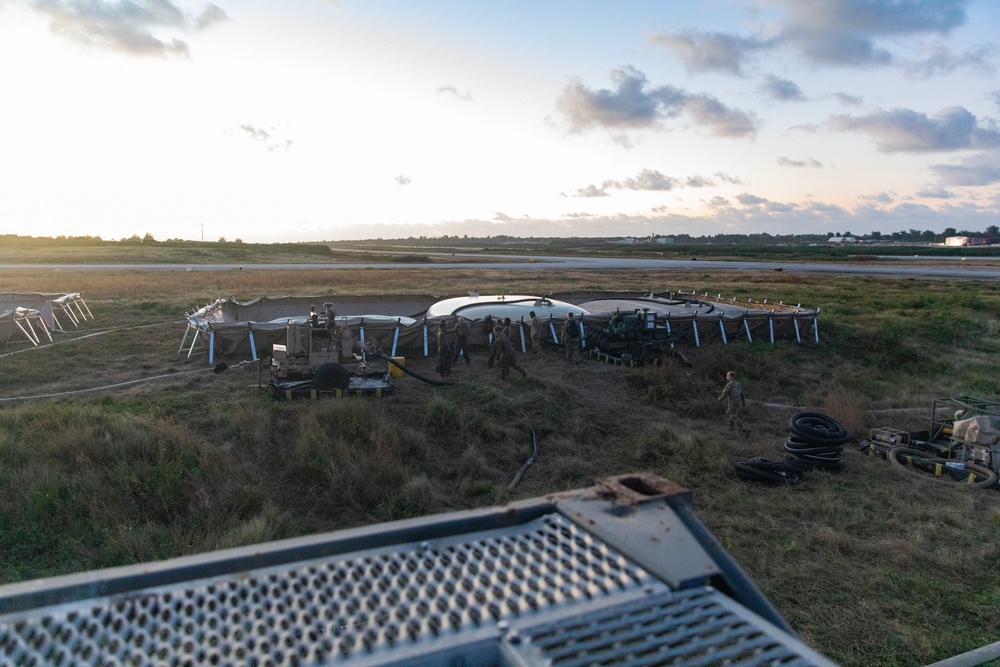 U.S. Marines ready to refuel at Tinian