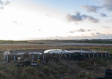 U.S. Marines ready to refuel at Tinian