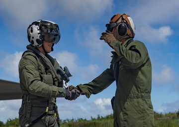 U.S. Marine Corps F-35Bs arrive at Tinian