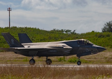 U.S. Marine Corps F-35Bs arrive at Tinian
