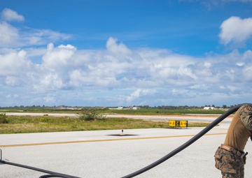 U.S. Marine Corps F-35Bs arrive at Tinian