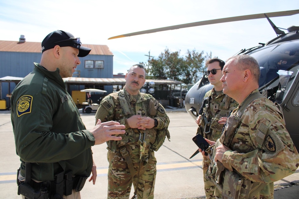 U.S. Soldiers support CBP near Laredo, Texas