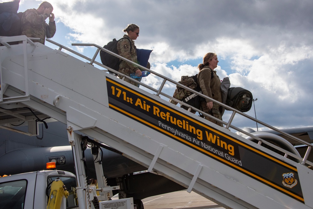 The Long Wait Ends: PA Air National Guardsmen Reunite with Family after Deployment