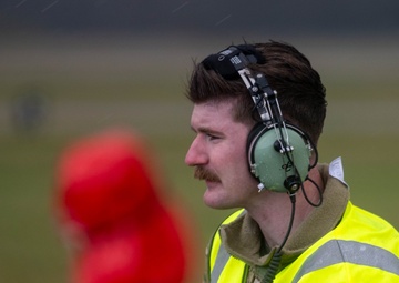 F-35 crew chiefs complete their first F-15E hot pit refuel