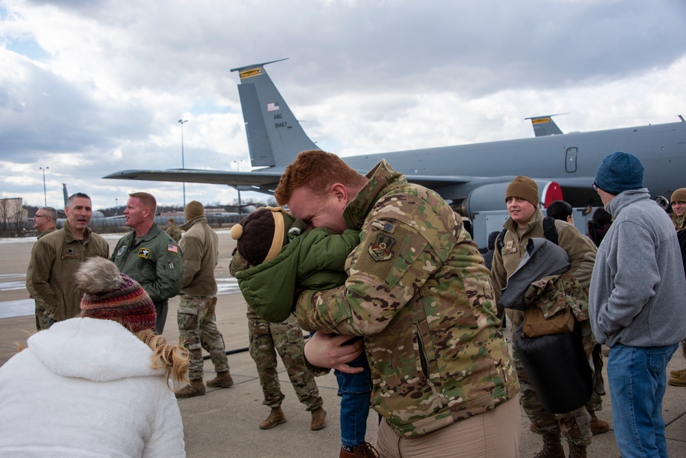 The Long Wait Ends: PA Air National Guardsmen Reunite with Family after Deployment