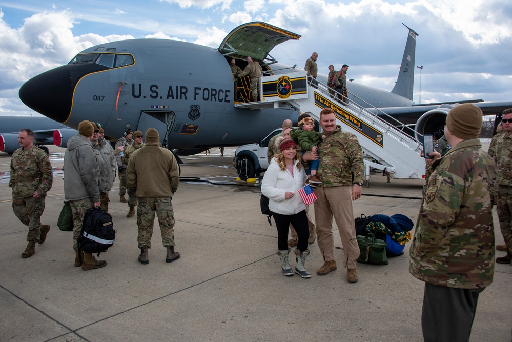 The Long Wait Ends: PA Air National Guardsmen Reunite with Family after Deployment