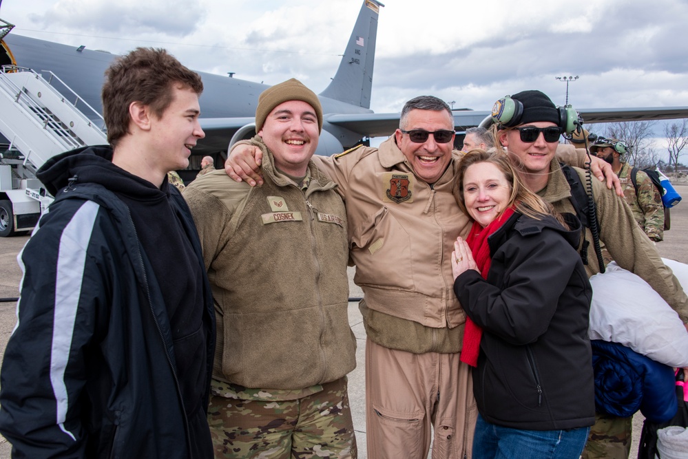 The Long Wait Ends: PA Air National Guardsmen Reunite with Family after Deployment