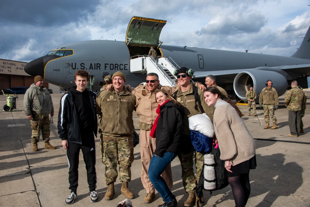 The Long Wait Ends: PA Air National Guardsmen Reunite with Family after Deployment