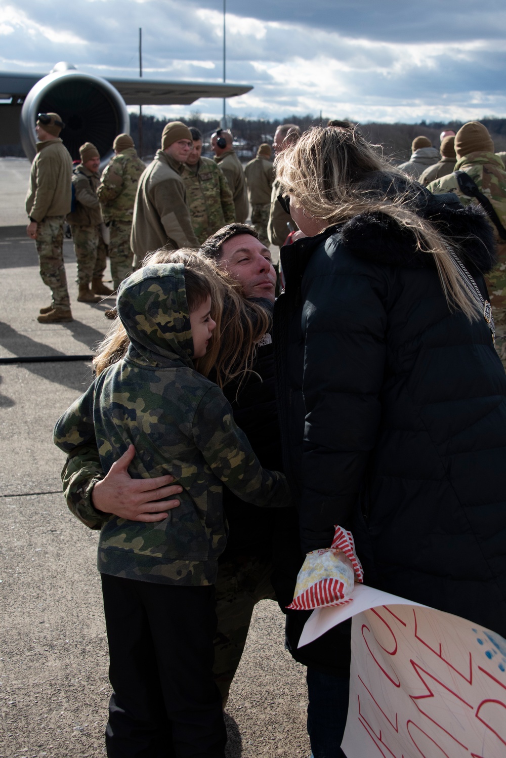 The Long Wait Ends: PA Air National Guardsmen Reunite with Family after Deployment