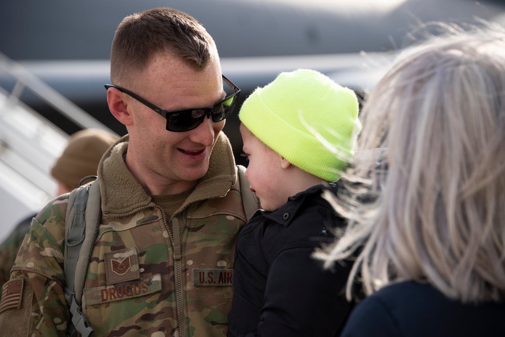 The Long Wait Ends: PA Air National Guardsmen Reunite with Family after Deployment