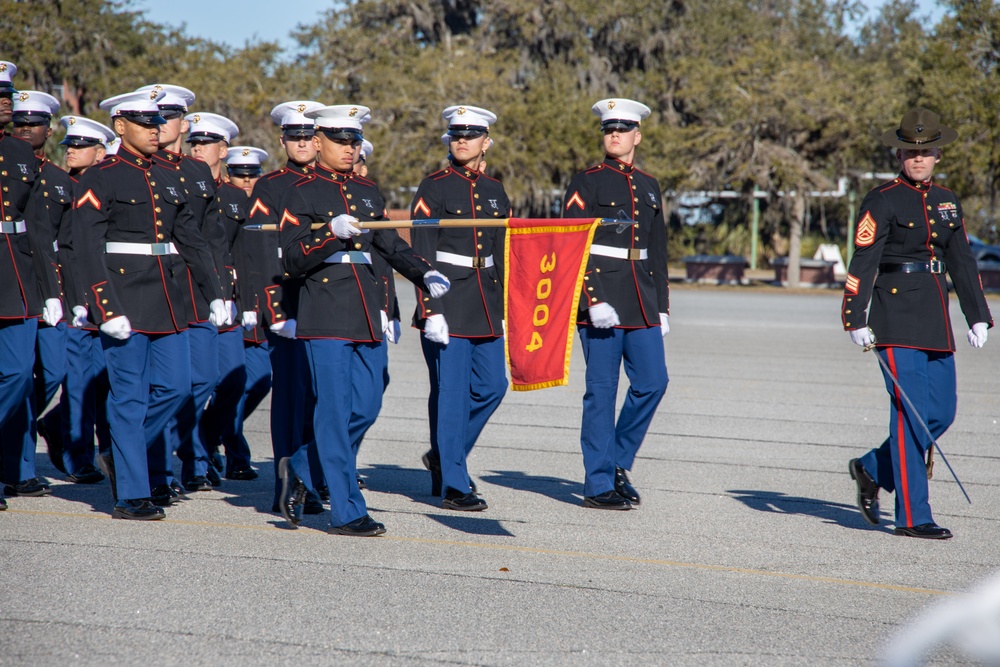 Wesley Chapel native graduates as the honor graduate for platoon 3004, November Company, Marine Corps Recruit Depot Parris Island