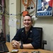 USS John C. Stennis (CVN 74) Master Chief poses with belt buckles