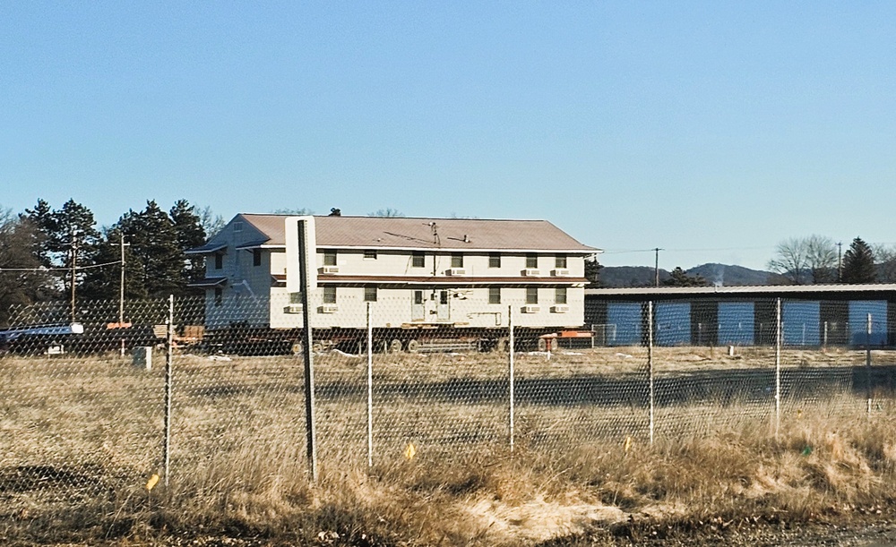 Contractors move first of five World War II-era barracks in 2025 at Fort McCoy