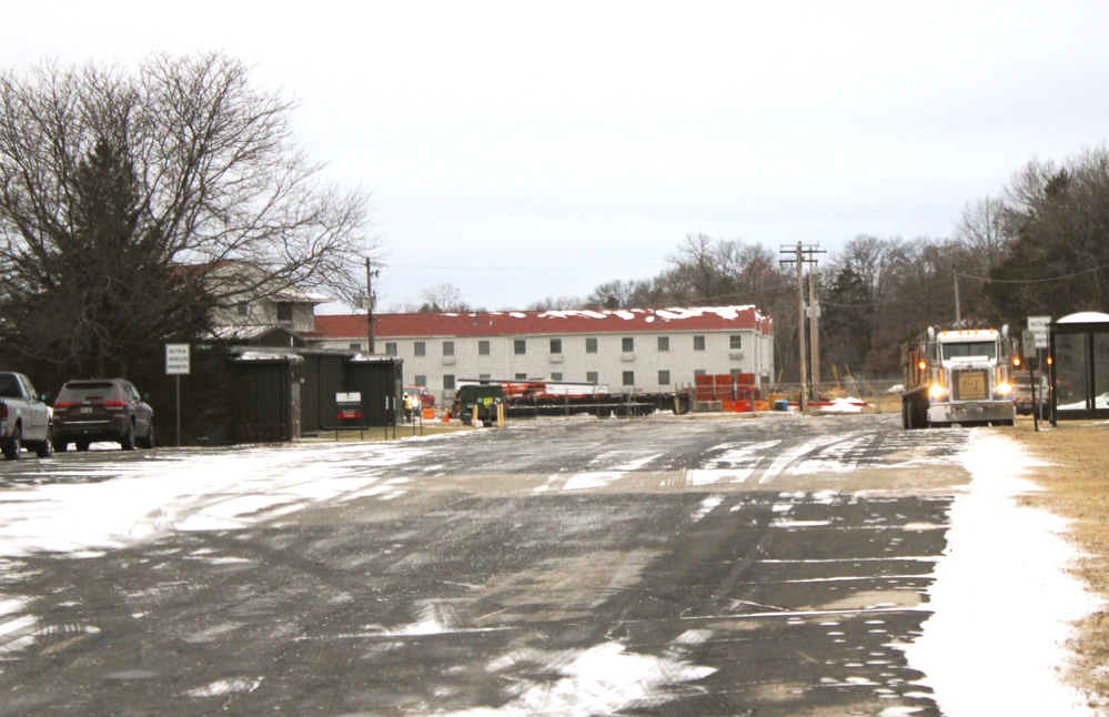 Contractors move first of five World War II-era barracks in 2025 at Fort McCoy