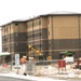 January 2025 barracks construction operations for South Barracks Project at Fort McCoy