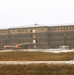 January 2025 barracks construction operations for South Barracks Project at Fort McCoy