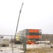 January 2025 barracks construction operations for East Barracks Project at Fort McCoy