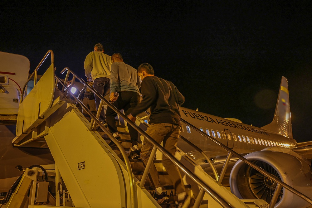 Colombia Deportation Flight