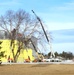 January 2025 barracks construction operations for East Barracks Project at Fort McCoy