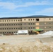 January 2025 barracks construction operations for South Barracks Project at Fort McCoy