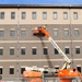 January 2025 barracks construction operations for South Barracks Project at Fort McCoy