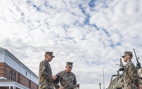 Brigadier General Omar J. Randall Visits 2nd MLG Human Performance Center