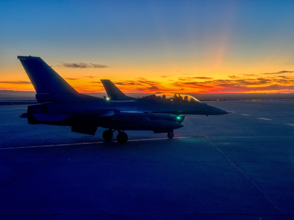 Edwards AFB Early Morning Test Flight