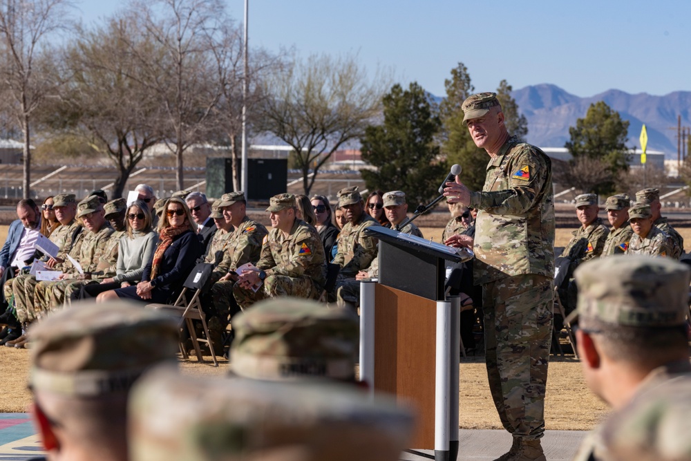 1st Armored Division Colors Casing Ceremony 2025