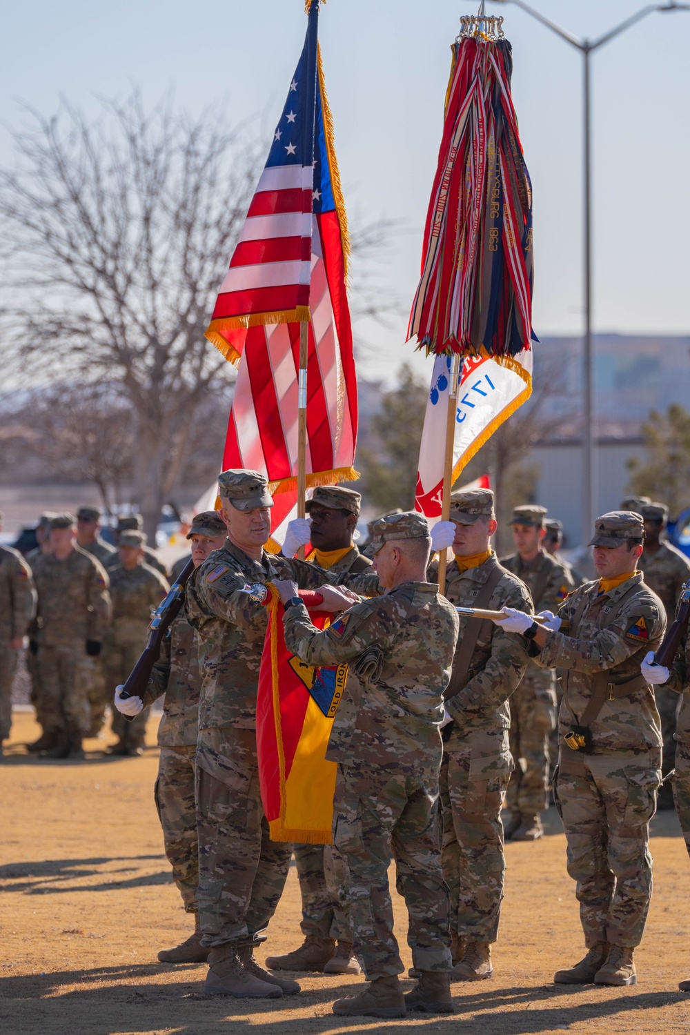 1st Armored Division Colors Casing Ceremony 2025