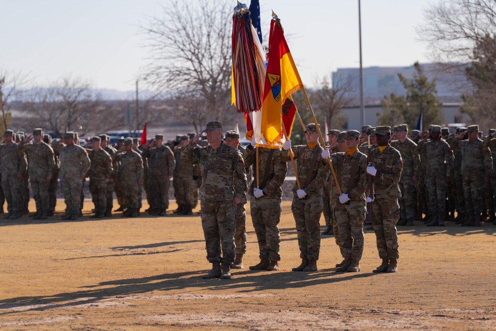 1st Armored Division Colors Casing Ceremony 2025