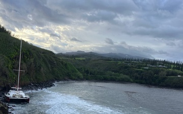 Coast Guard, partners respond to aground vessels in Maui following storms