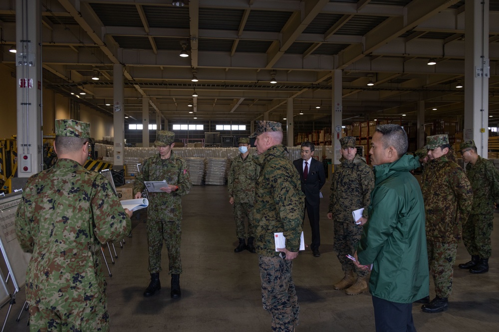 3rd MLG CG visits JGSDF Western Army Logistics Elements