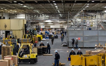 USS Ronald Reagan (CVN 76) prepares for DPIA